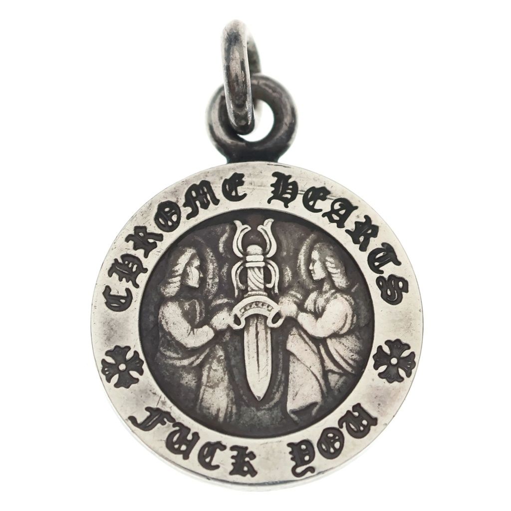 CHROME HEARTS (クロムハーツ) CHRM ANGL MDL V1 エンジェルメダルチャーム ペンダントトップ シルバーBCA229