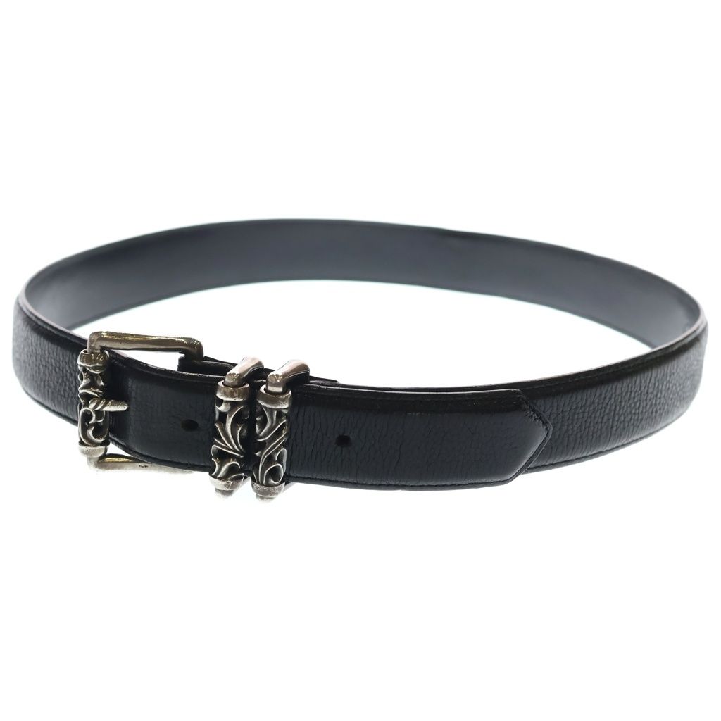 CHROME HEARTS (クロムハーツ) BLT ROLLER 3PC1.5inch 3PCローラーバックル レザーベルト シルバー BCA357