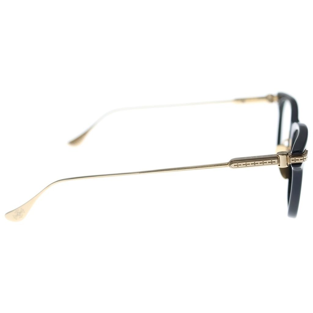CHROME HEARTS クロムハーツ SLAG Plated サイドクロス サングラス アイウェア 眼鏡 ブラック/ゴールド CHROME HEARTS (クロムハーツ) SLAG Plated サイドクロス サングラス