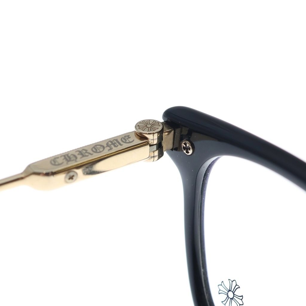 CHROME HEARTS クロムハーツ SLAG Plated サイドクロス サングラス アイウェア 眼鏡 ブラック/ゴールド CHROME HEARTS (クロムハーツ) SLAG Plated サイドクロス サングラス