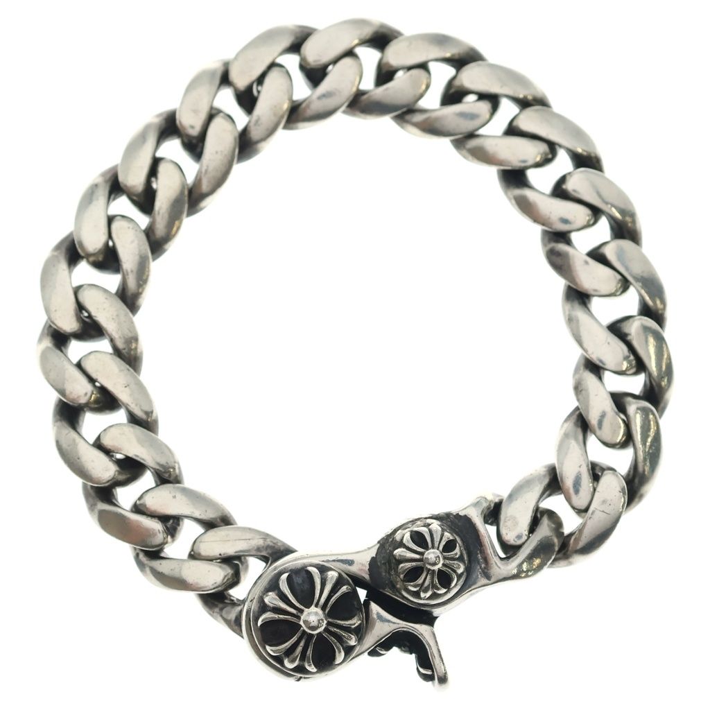 CHROME HEARTS クロムハーツ CLSC CHN LNK SML クラシックリンクスモールクリップブレスレット 18リンク シルバー CHROME HEARTS (クロムハーツ) CLSC CHN LNK SML クラシックリンク