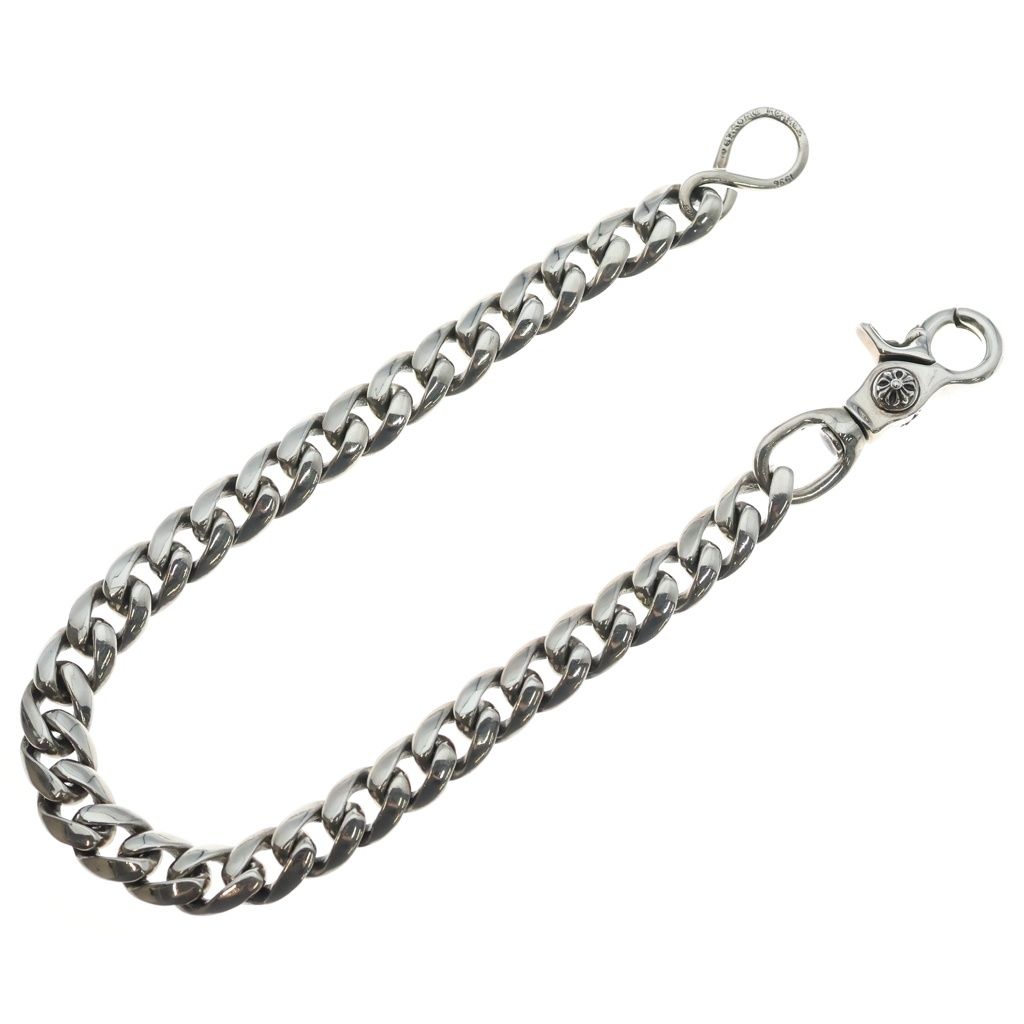CHROME HEARTS (クロムハーツ) CLASSIC LONG-S/1クリップロングクラシック ウォレットチェーン シルバー BCA065