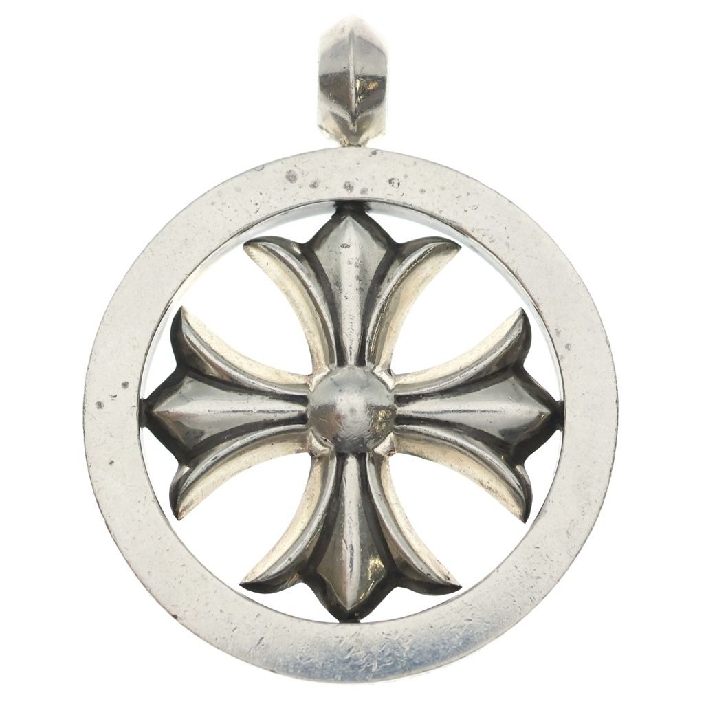 CHROME HEARTS (クロムハーツ) CH PLUS MEDALION CHプラスメダリオン ペンダントトップ シルバー BCA222