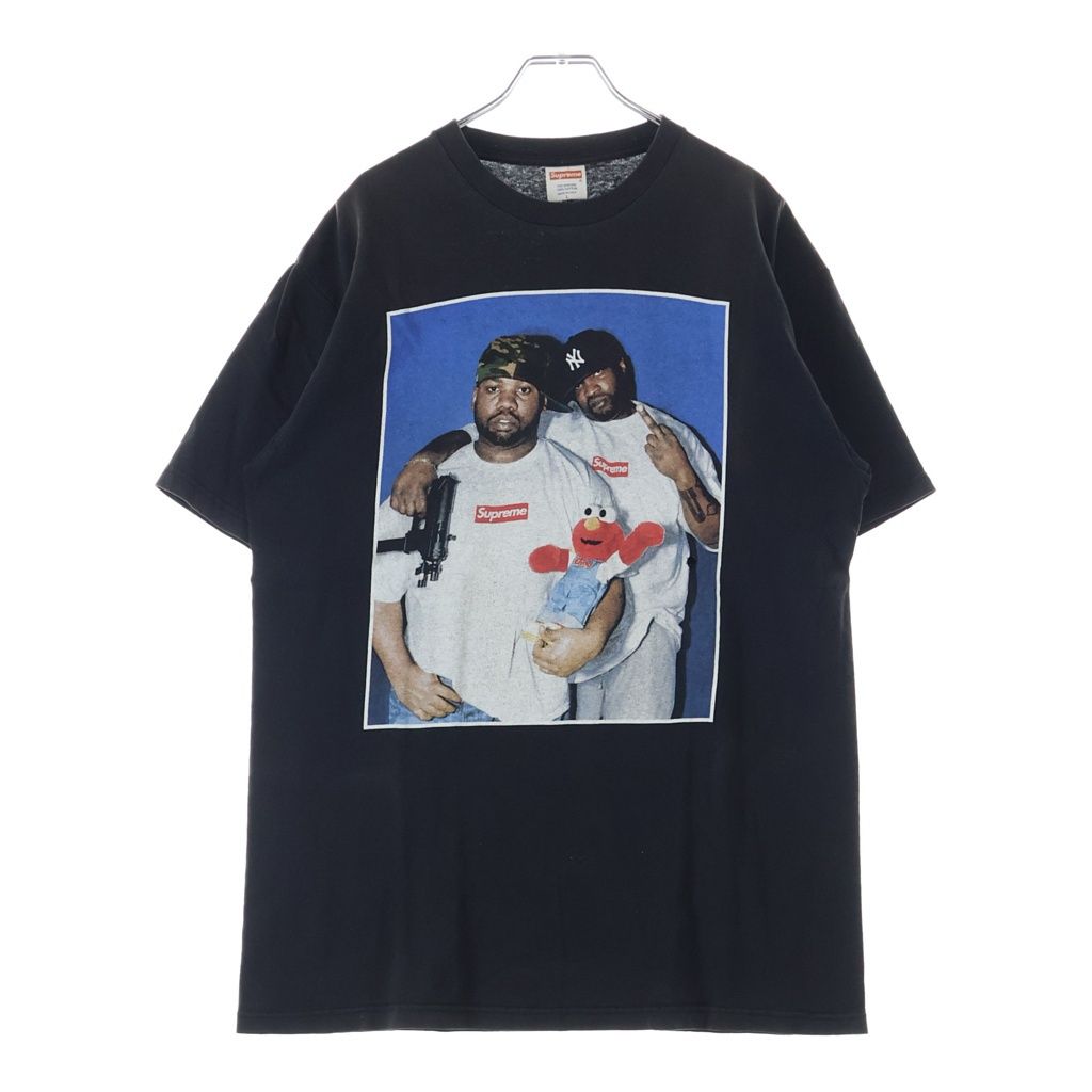SUPREME (シュプリーム) 05SS Raekwon Elmo Tee レイクウォン エルモ フロントプリントTシャツ 半袖クルーネックカットソー ブラック