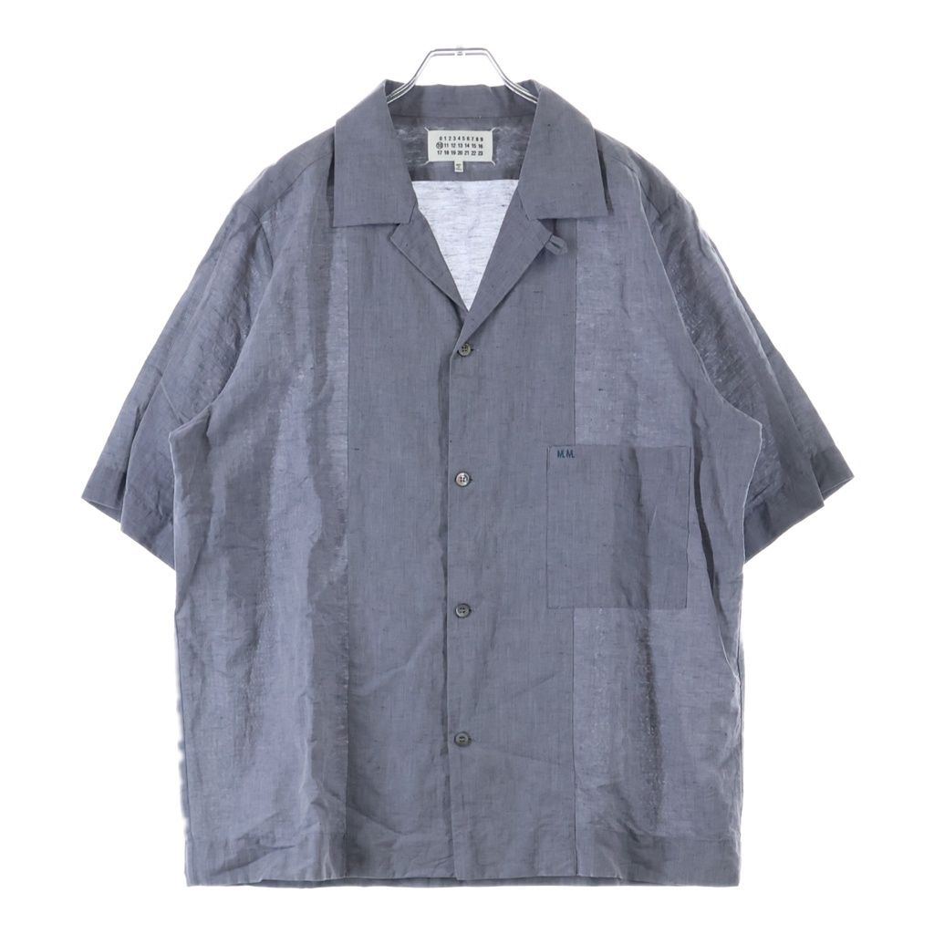 Maison Margiela 半袖ボーリングシャツ イタリア製 Maison Margiela (メゾンマルジェラ) オープンカラー ボウリングシャツ
