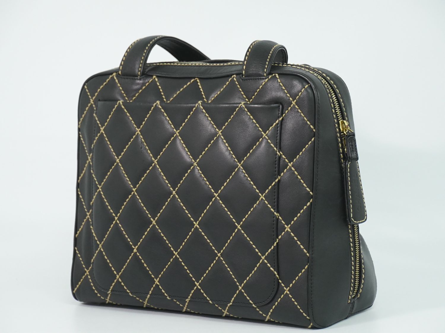 本物 シャネル CHANEL ワイルドステッチ ココマーク トートバッグ 