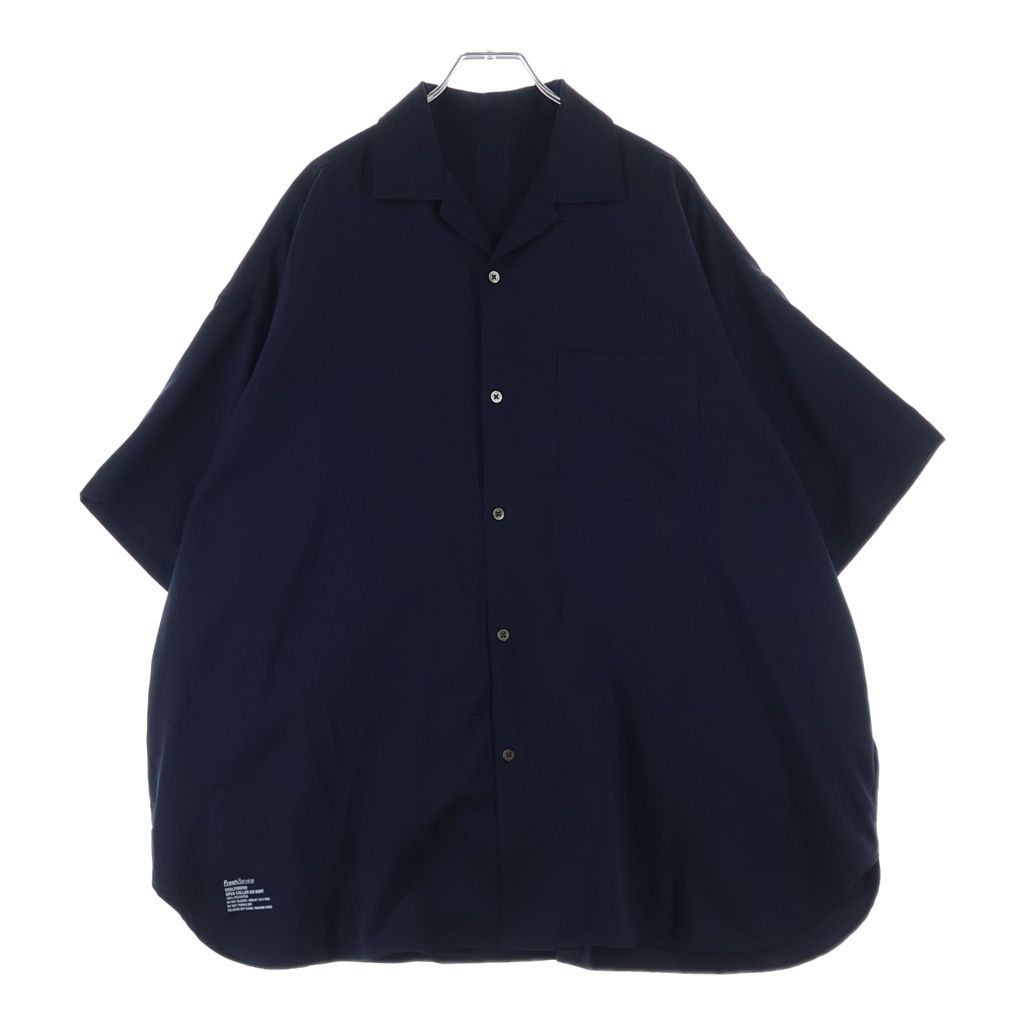 FreshService (フレッシュサービス) COOLFIBER OPEN COLLAR S/S SHIRT クールファイバー オープンカラー半袖シャツ ネイビー FSC241-50132
