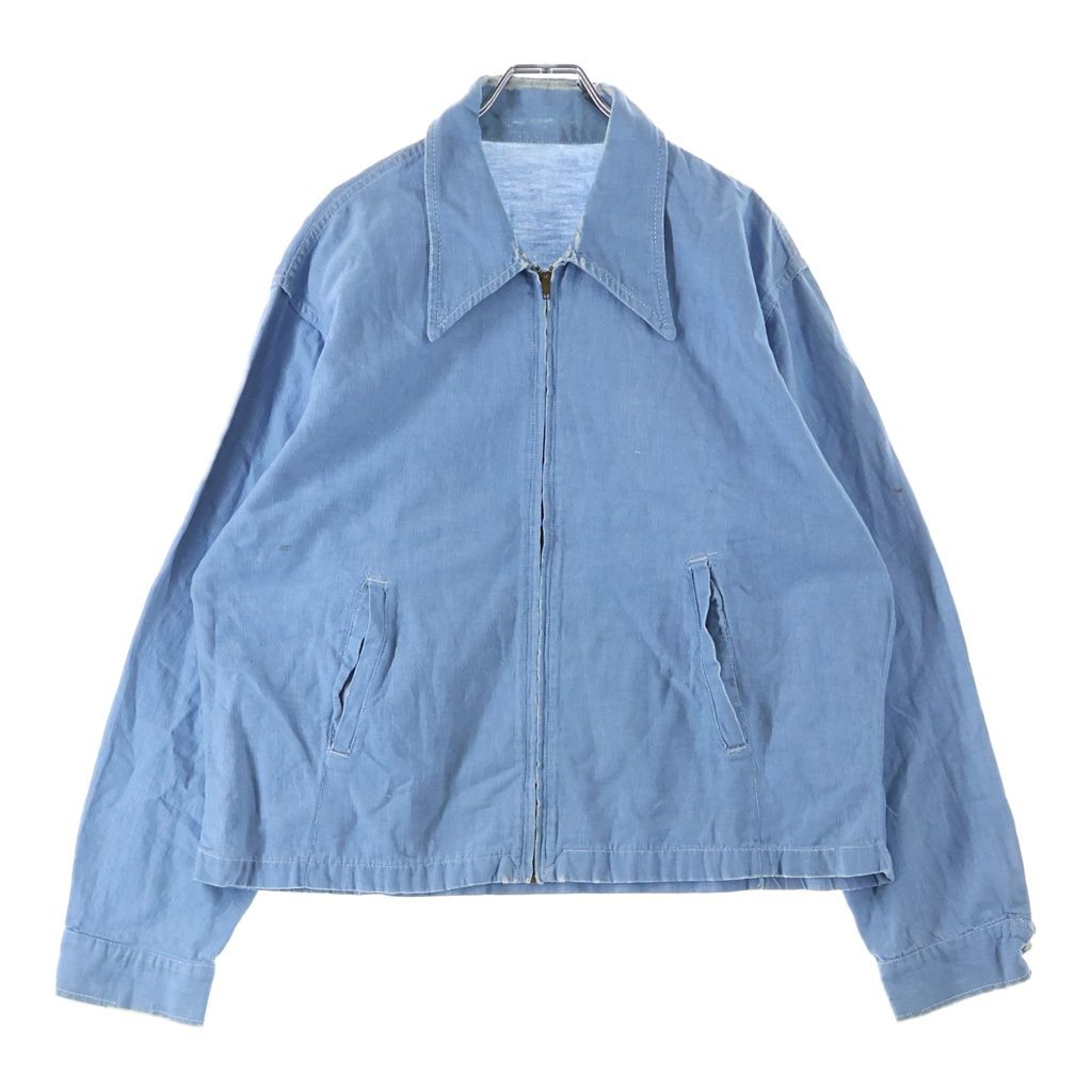 VINTAGE (ヴィンテージ) 50-60S VINTAGE COTTON DENIM JACKET ヴィンテージ CONMARジッパー コットンデニム ジップアップジャケット スウィングトップ ブルゾン インディゴ