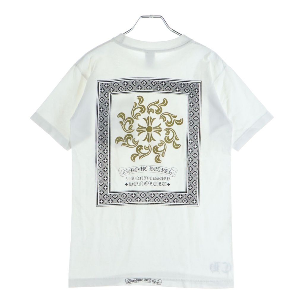 CHROME HEARTS (クロムハーツ) OLD Honolulu CHプラス TEE オールド ホノルル限定 バッグCHプラス 半袖Tシャツ カットソー ホワイト