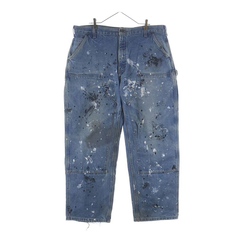 CARHARTT (カーハート) Double Knee Denim Work Pants ダブルニー ジップフライ ペインテッド デニムパンツ インディゴ