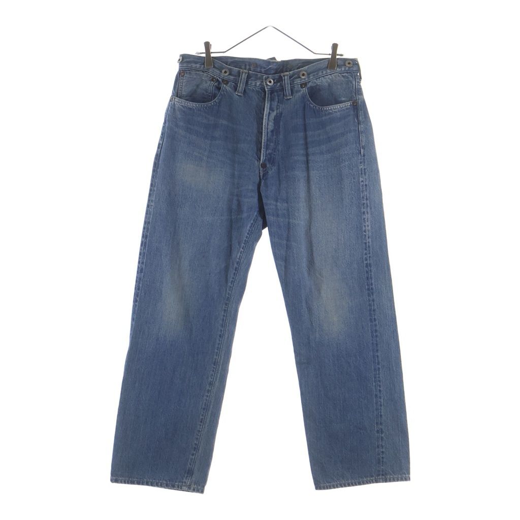 A.PRESSE (アプレッセ) 24AW No.2 WASHED DENIM PANTS ウォッシュド ボタンフライデニムパンツ インディゴ AP-4008