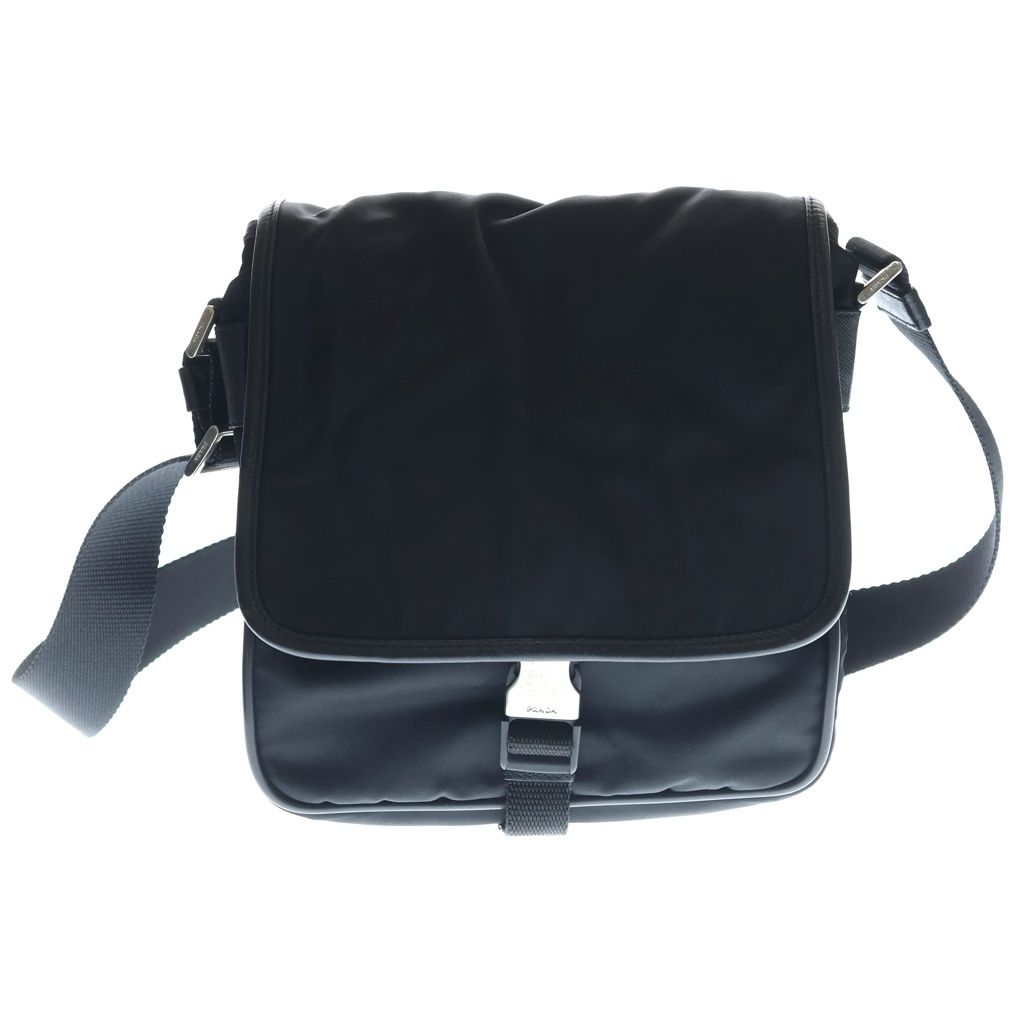 PRADA (プラダ) ショルダーバッグ ミニバッグ ブラック ナイロン V167 シルバー金具