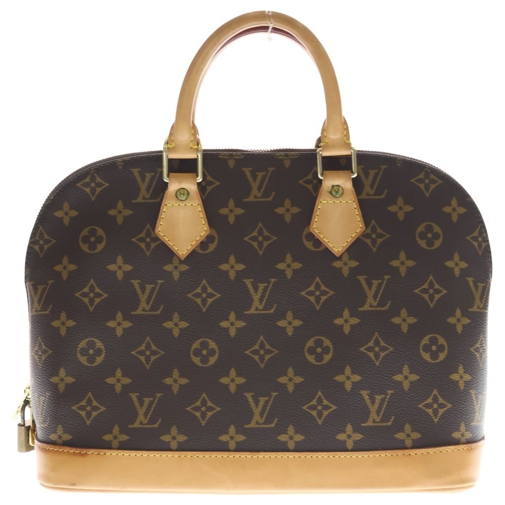 LOUIS VUITTON (ルイヴィトン) モノグラム アルマPM ハンドバッグ ブラウン レザー×PVC M53151 ゴールド金具
