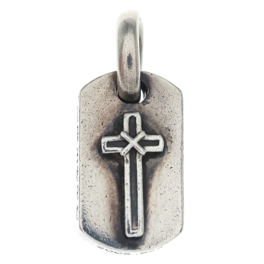 CHROME HEARTS (クロムハーツ) DT TNY MAPPLE THORPE メープルソープ タイニー ドッグタグ ペンダントトップ ネックレストップ シルバー