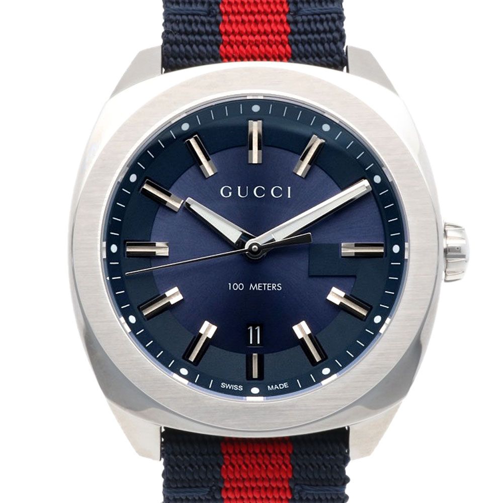 グッチ 腕時計 時計 ステンレススチール YA142304(142.3) クオーツ メンズ 1年保証 GUCCI 中古 グッチ