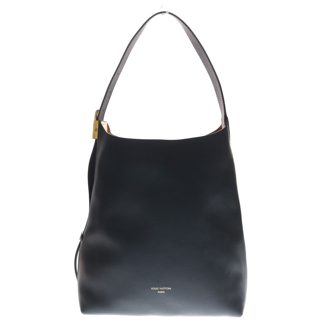 LOUIS VUITTON (ルイヴィトン) ロウキー ホーボーMM トートバッグ ハンドバッグ ワンショルダーバッグ ブラック ノワール レザー M24856 ゴールド金具