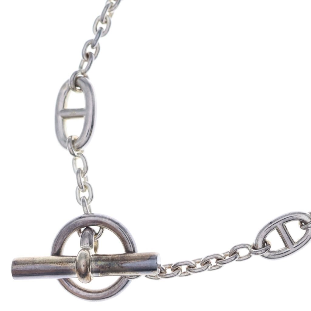 HERMES (エルメス) ファランドール ネックレス ペンダント チェーン シルバー 97.9g 17AB059049