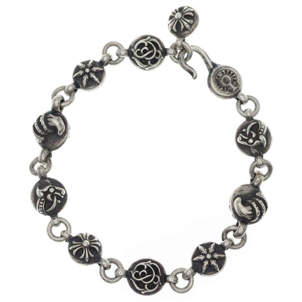 CHROME HEARTS (クロムハーツ) NO2 MULTI BALL #2マルチボールブレスレット シルバー BCA177