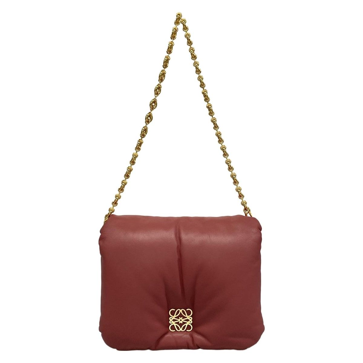 LOEWE(ロエベ) ショルダーバッグ パファー ゴヤ ピンク チェーンショルダー