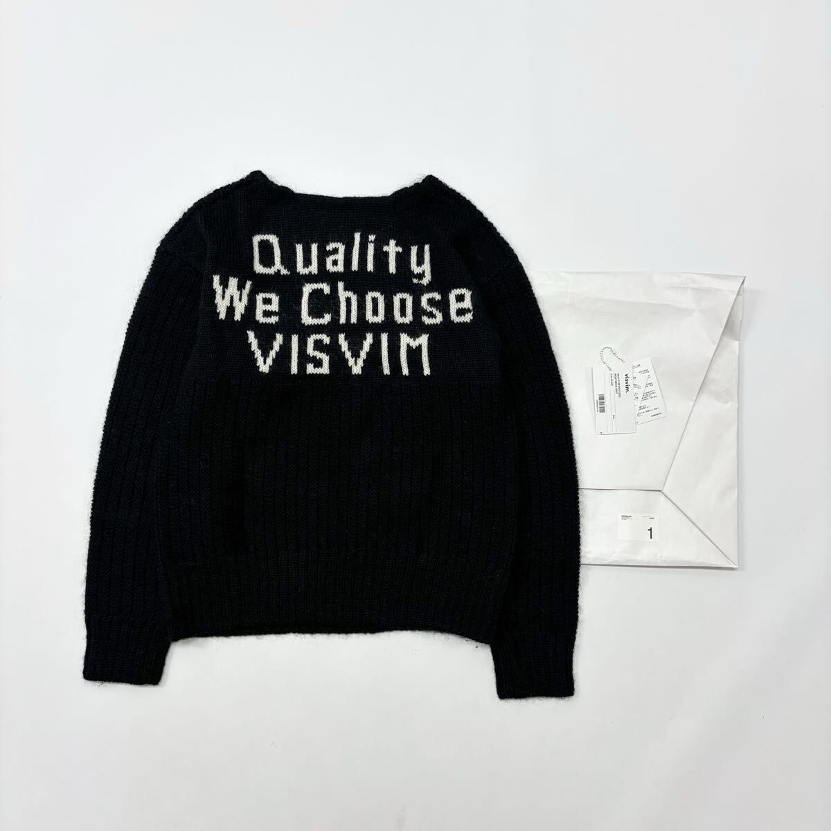 25ss 2025 良品 VISVIM ビズビム BOATNECK KNIT ボートネック ニット ロゴ 0125105012002 BLACK ブラック サイズ 1 806-0000