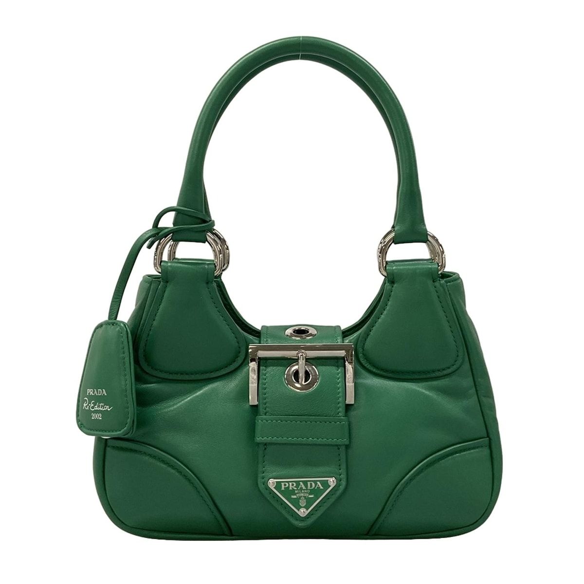 PRADA(プラダ) ハンドバッグ - グリーン Re-Edition 2002 レザー