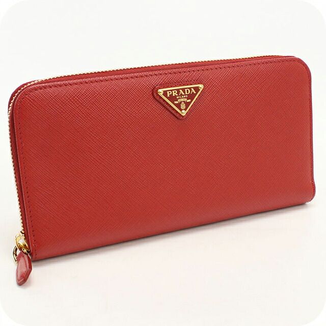 プラダ PRADA 財布 レディース 1ML506 サフィアーノトライアングル ジップアラウンド長財布