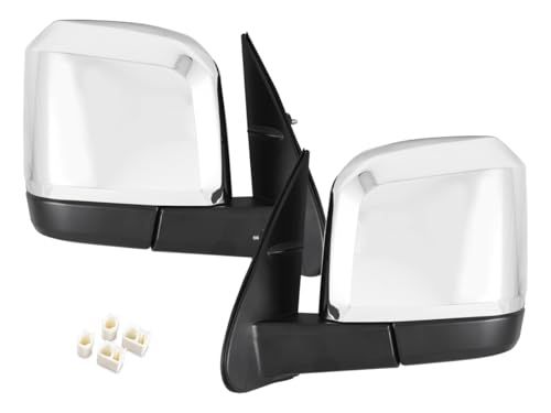 R◆TRISTAR'S [ハイエース 200系 6型 7型 8型 S-GL スーパーGL 現行タイプ] 電動格納 電動調整 純正タイプ メッキドアミラー サイドミラー (左右セット) 7ff390a9