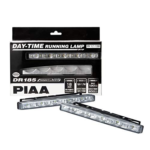 R◆PIAA(ピア) デイタイムランプ LED 薄型タイプ 6000K 130cd/600cd DR185 ※車検対応可 2個入 12V/1.7W 欧州R7、欧州R87規格対応 L-232 d8b1e32d