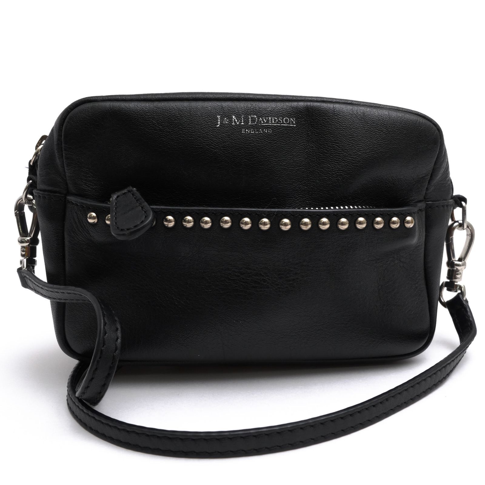 J＆Mデヴィッドソン／J＆M DAVIDSON バッグ ショルダーバッグ 鞄 レディース 女性 女性用 レザー 革 本革 ブラック 黒 12019023080JN LIPSTICK POCHETTE WITH STUDS