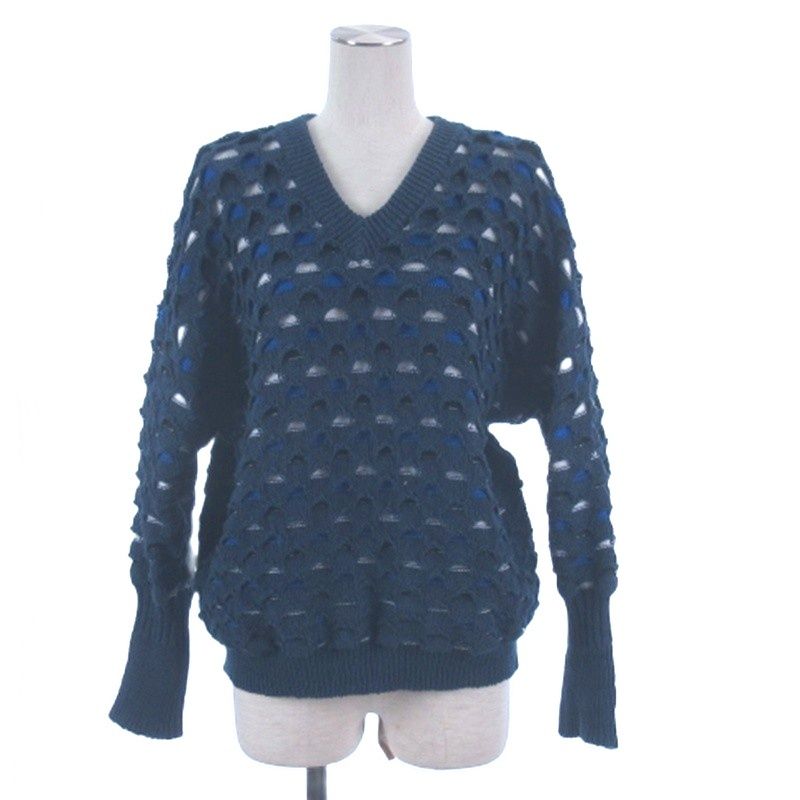 シーエフシーエル CFCL 1ORIEL PAPER TOP 長袖 ニット Vネック CF003KN067 ネイビー 1