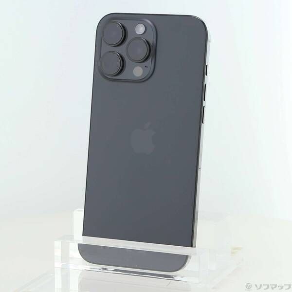ソフマップ 〔中古品〕 iPhone16 Pro Max 256GB ブラックチタニウム MYWG3J／A SIMフリー【349】