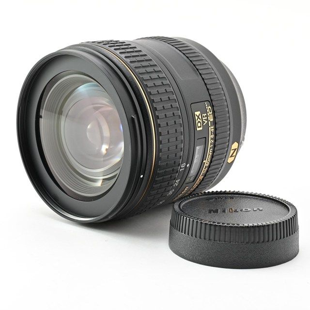 ＜良品＞ Nikon AF-S DX NIKKOR 16-80mm F2.8-4E ED VR｜DX用高倍率標準ズームレンズ｜動作良好｜外観非常に綺麗｜前キャップ欠品｜前枠内周に白いチリ混入あり｜実用モデル