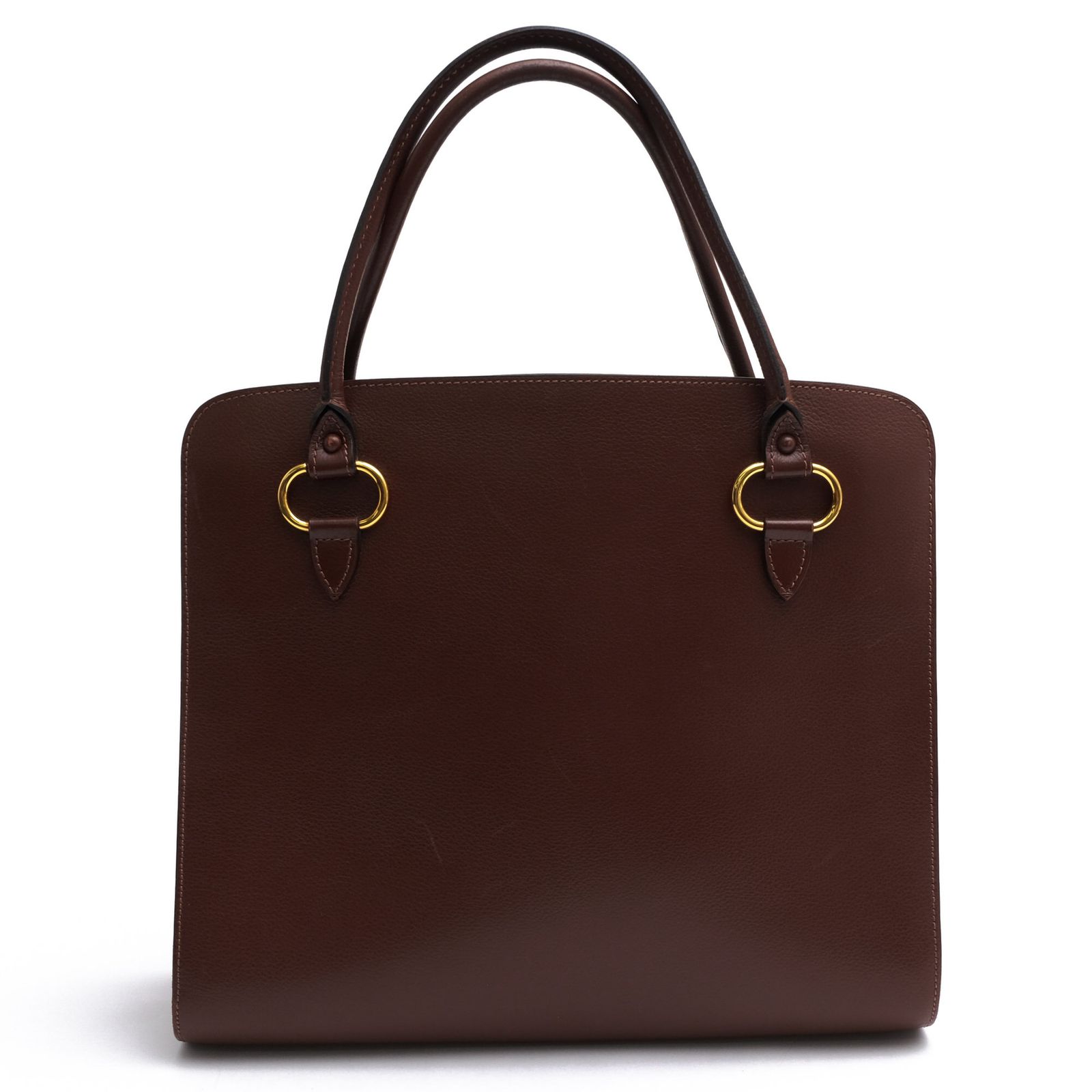 デルヴォー／DELVAUX バッグ ハンドバッグ 鞄 トートバッグ レディース 女性 女性用 レザー 革 本革 ダークブラウン 茶 ブラウン フォーマルバッグ 冠婚葬祭