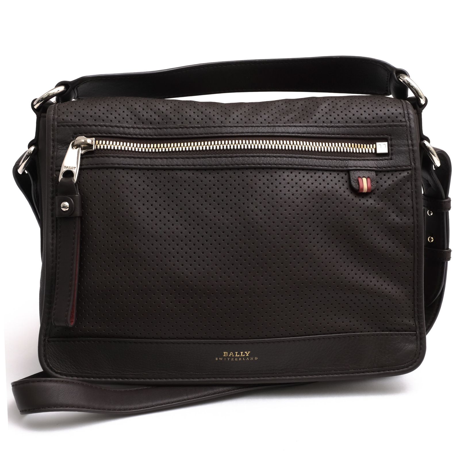 バリー／BALLY バッグ ショルダーバッグ 鞄 メンズ 男性 男性用 レザー 革 本革 ダークブラウン 茶 ブラウン 2WAY ハンドバッグ メッセンジャーバッグ
