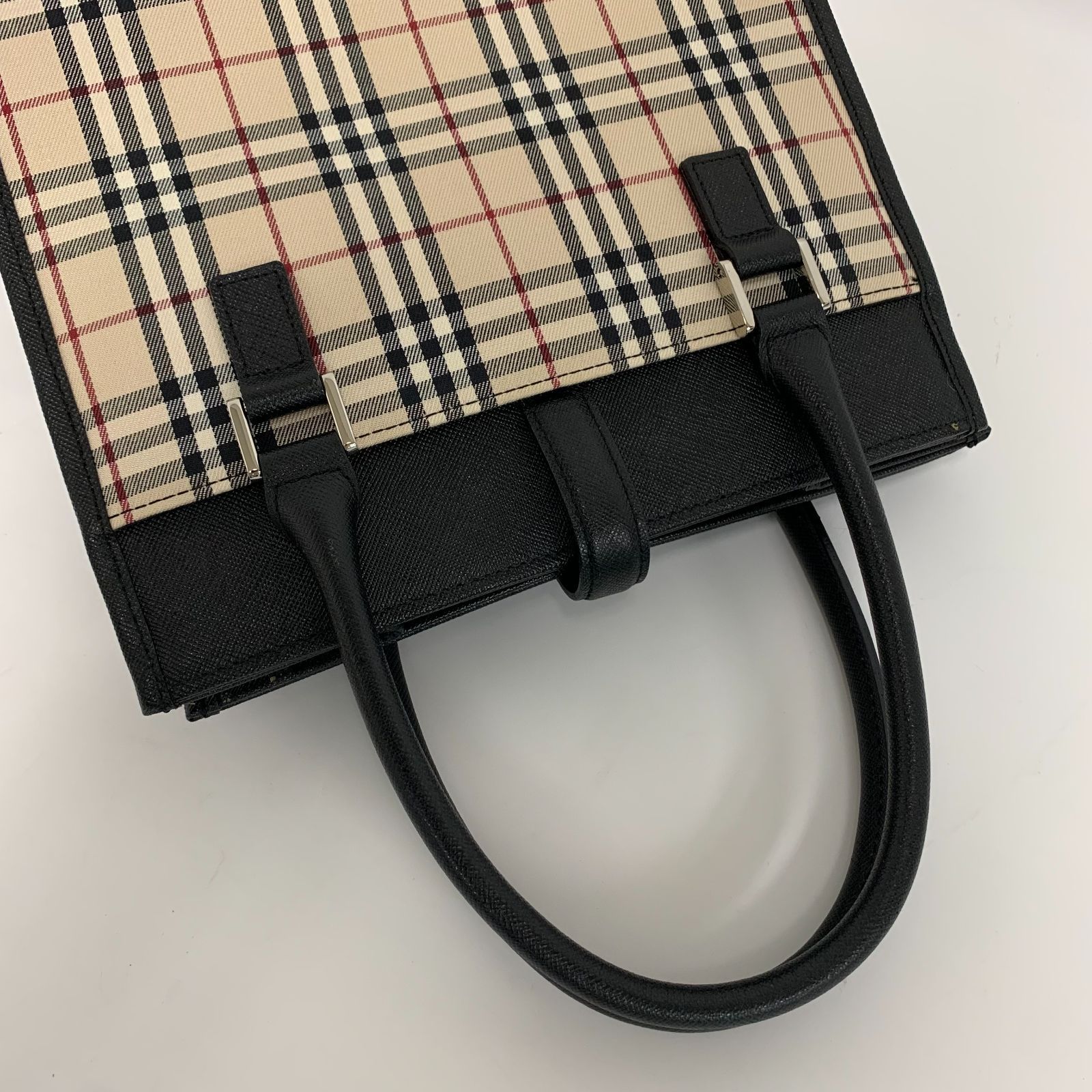 美品】BURBERRY バーバリー ハンドバッグ トートバッグ ノバチェック