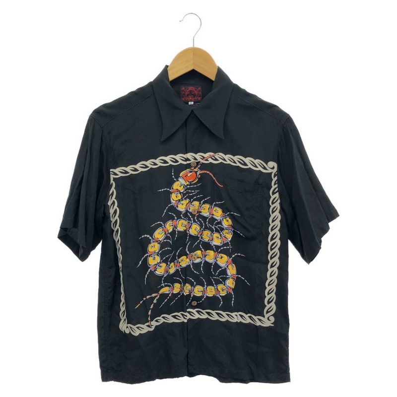 【中古】EVISU ムカデ アロハシャツ サイズ36 エヴィス[24]