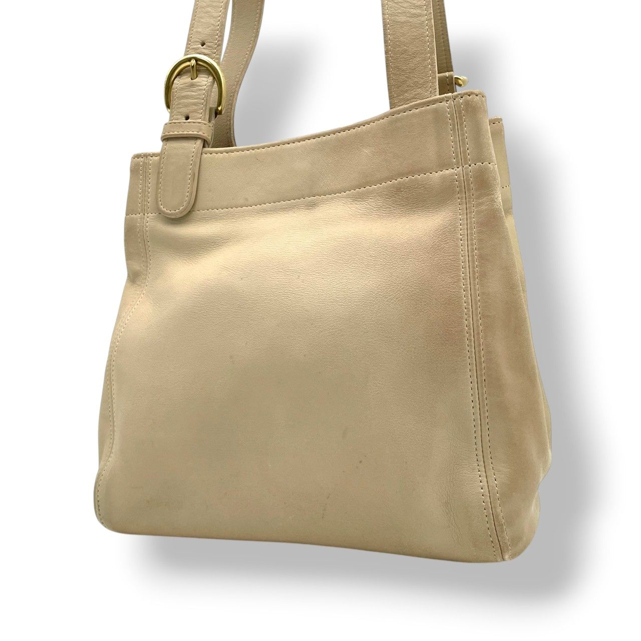 COACH コーチ ショルダーバッグ ベージュ COACH ベージュ レザー 