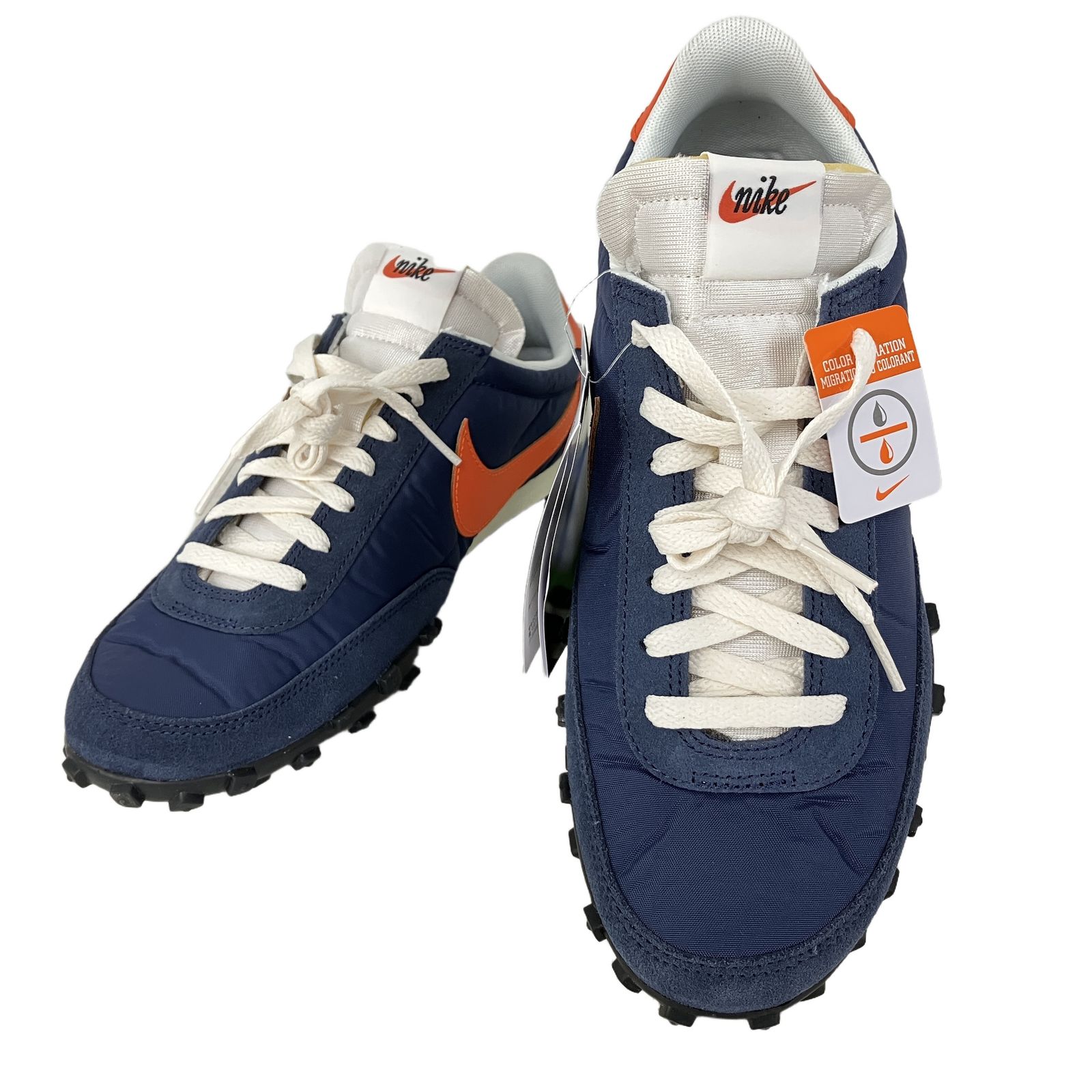 NIKE ナイキ ワッフルレーサー IM8658 400 スニーカー ネイビーオレンジ 27.5cm メンズ 中古 美品 Y11300510