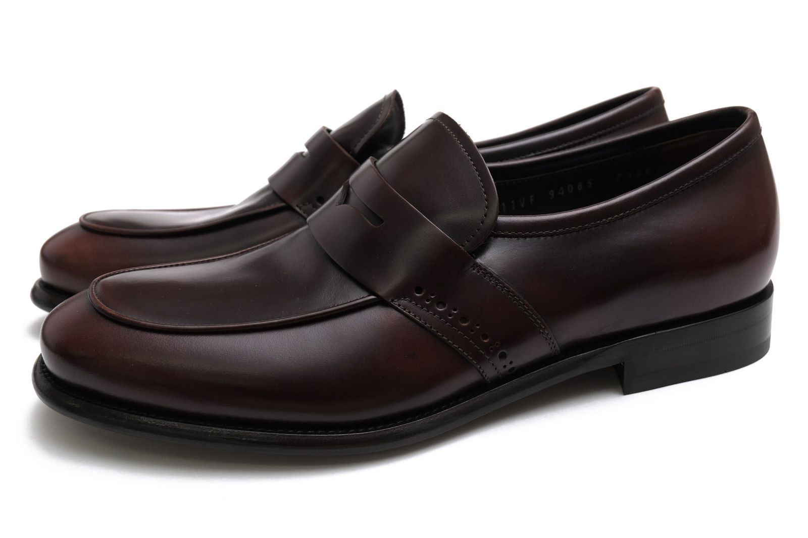 フェラガモ／Salvatore Ferragamo コインローファー ペニーローファー シューズ 靴 メンズ 男性 男性用 レザー 革 本革 ダークブラウン 茶 ブラウン STUART レザーソール