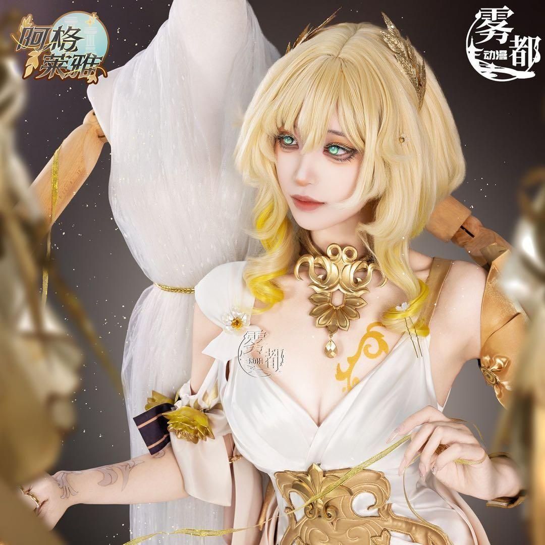 新品未使用 【霧都】崩壊スターレイル　アグライア コスプレ　キャラクター　ウィッグ・靴追加可