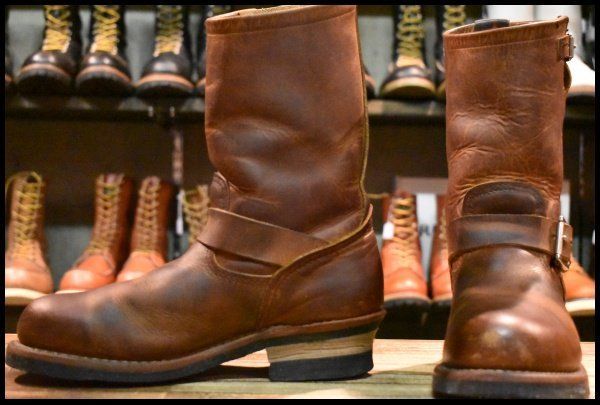 【7D 良品 11年】レッドウィング 2972 エンジニア 茶 カッパー ラフ＆タフ スチールトゥ ブラウン ブーツ redwing HOPESMORE【GF071】