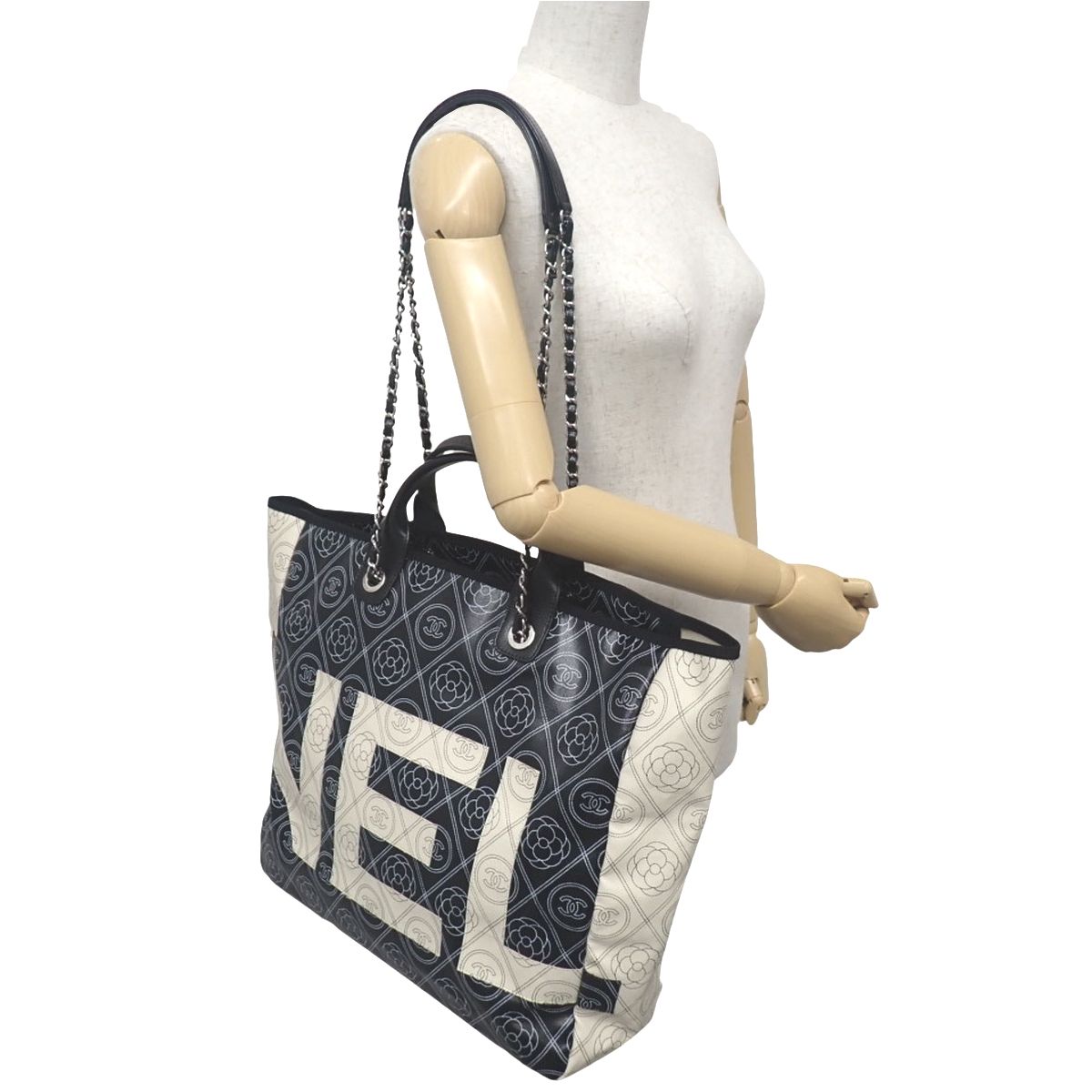 CHANEL(シャネル) ココマーク カメリア トートバッグ トートバッグ