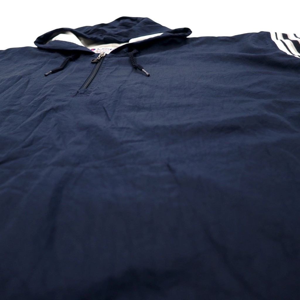 Champion 90年代 ハーフジップ アノラックパーカー XXL ネイビー