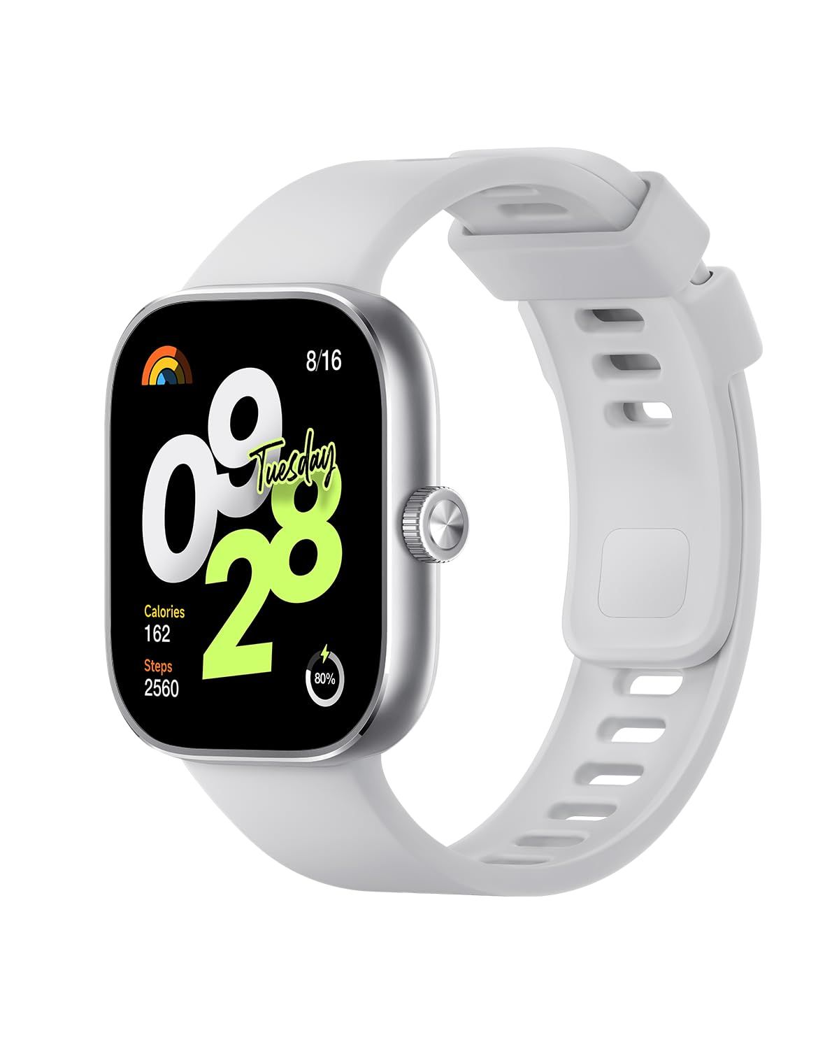 シャオミ(Xiaomi) スマートウォッチ Redmi Watch 4 1.97インチ超大型ディスプレイ 20日間のバッテリー持続時間 Bluetooth 通話対応 150種類スポーツモード 回転式クラウン Alexa対応 GPS内蔵 シル [シルバーグレー]