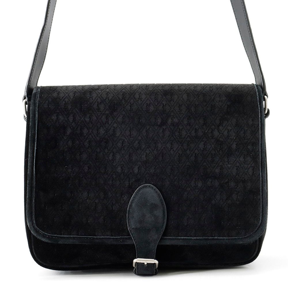 サンローランパリ ショルダーバッグ YSLモノグラム ベルベット 688253 SAINT LAURENT PARIS 黒