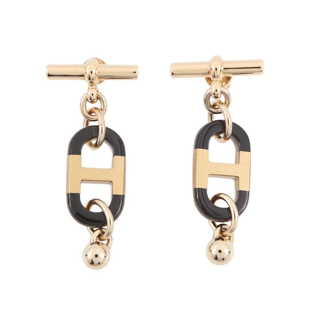 エルメス ピアス シュル・メール バッファローホーン メタル HERMES アクセサリー