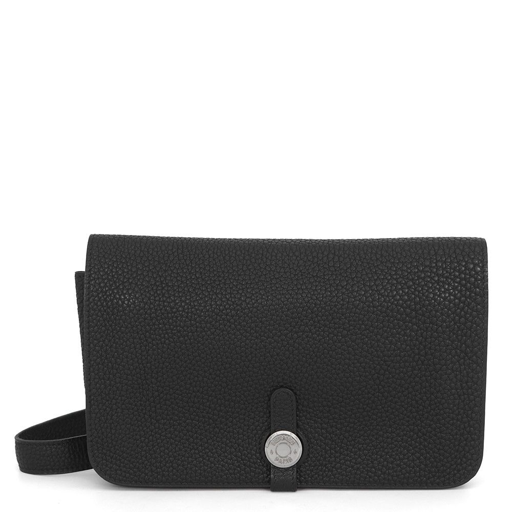 エルメス ウエストバッグ ドゴン ブラック/シルバー金具 トゴ