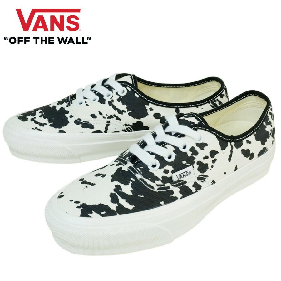 VANS スニーカーVANS ヴァンズ バンズLX AUTHENTIC 44 オーセンティック 44COW BLACK/MARSHMALLOWカウ ブラック マシュマロ アニマル柄牛柄 白黒 メンズ レディース スニーカー 靴