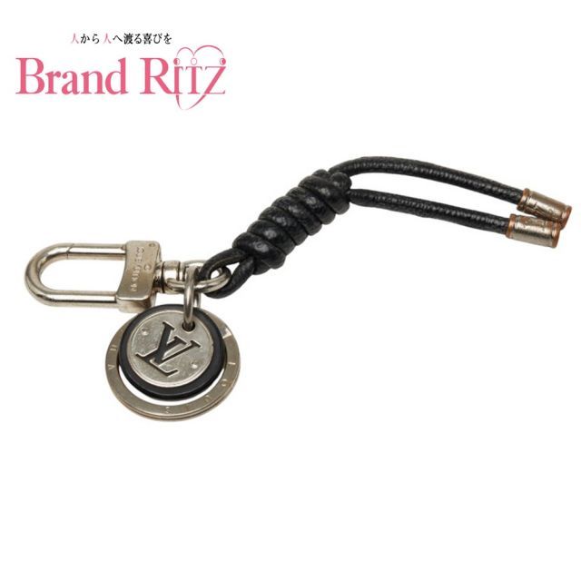 中古 ルイ ヴィトン ダミエ グラフィット キーホルダー チャーム M67224 シルバー ブラック メタル PVC レディース LOUIS VUITTON 【送料無料】【名谷店】