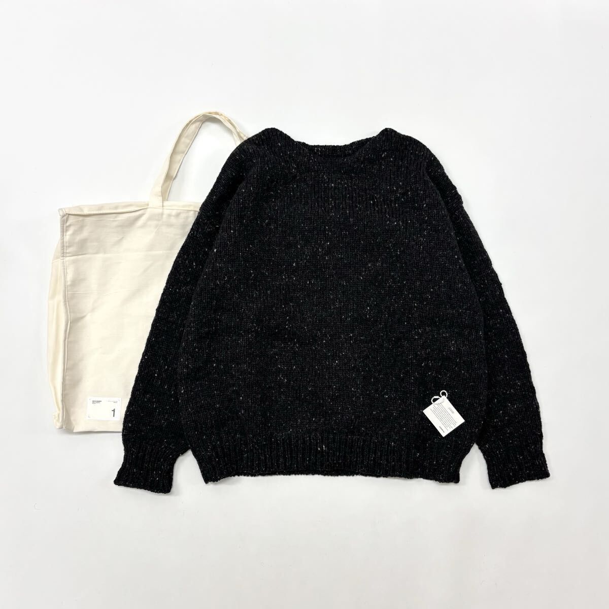 23aw 2023 良品 VISVIM ビズビム AMPLUS BOATNECK アンプラス ボートネック ニット 0123205012001 CHARCOAL チャコール サイズ 1 806-0000